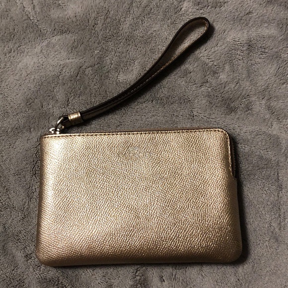 Coach gold wristlet - Picture 2 of 6